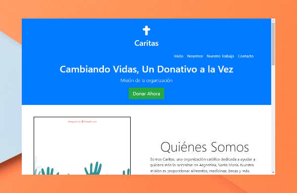 Proyecto Landing Page Cáritas